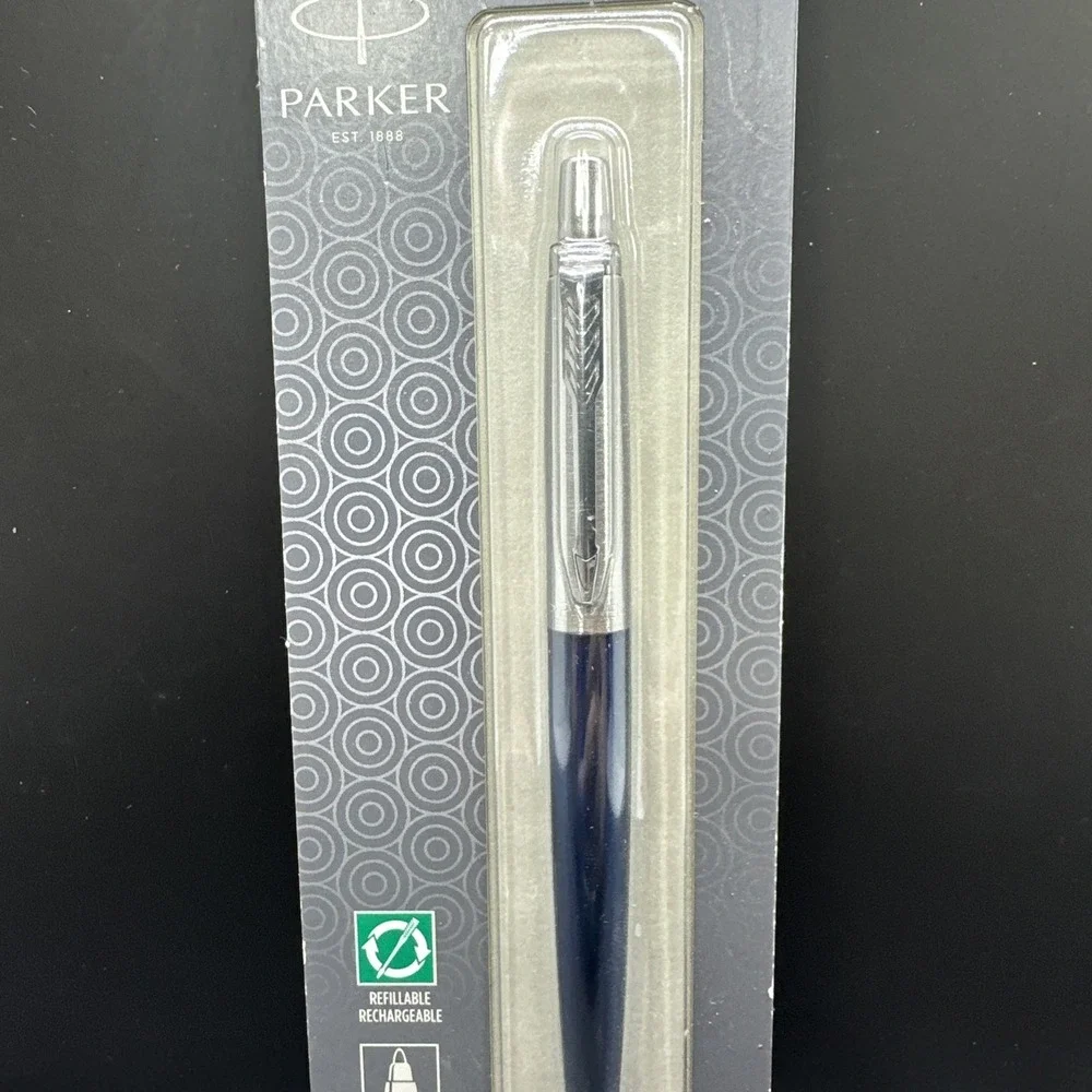 Parker‎ Jotter Medium Point Blue Ink Ballpoint Pen Blue/Silver